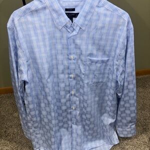 Pronto Uomo Light Blue Plaid Button Down Shirt